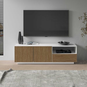 Mobili TV a Muro Bianchi in Legno Multistrato