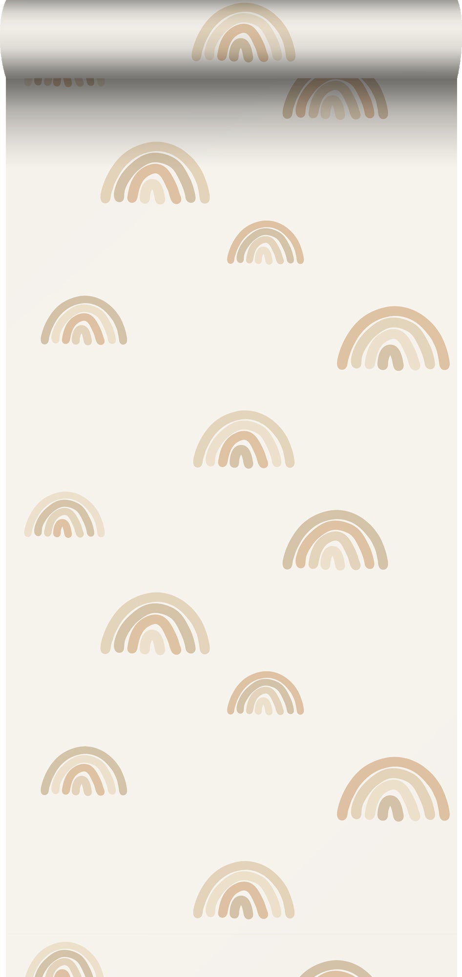 Papier peint arcs en ciel beige - 53 cm x 10.05 m - ESTAhome | Leroy Merlin