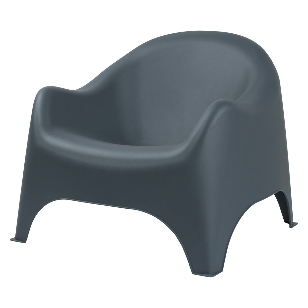 Fotel ogrodowy Dumbo 80x81x70 cm nierozkładany antracyt