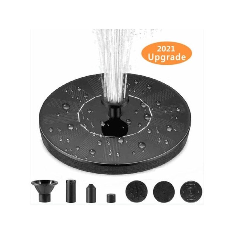 Pływająca fontanna solarna zewnętrzna 1 W, pompa solarna, dysze do oczka wodnego, poidełka dla ptaków, akwarium, fontanna ogrodowa