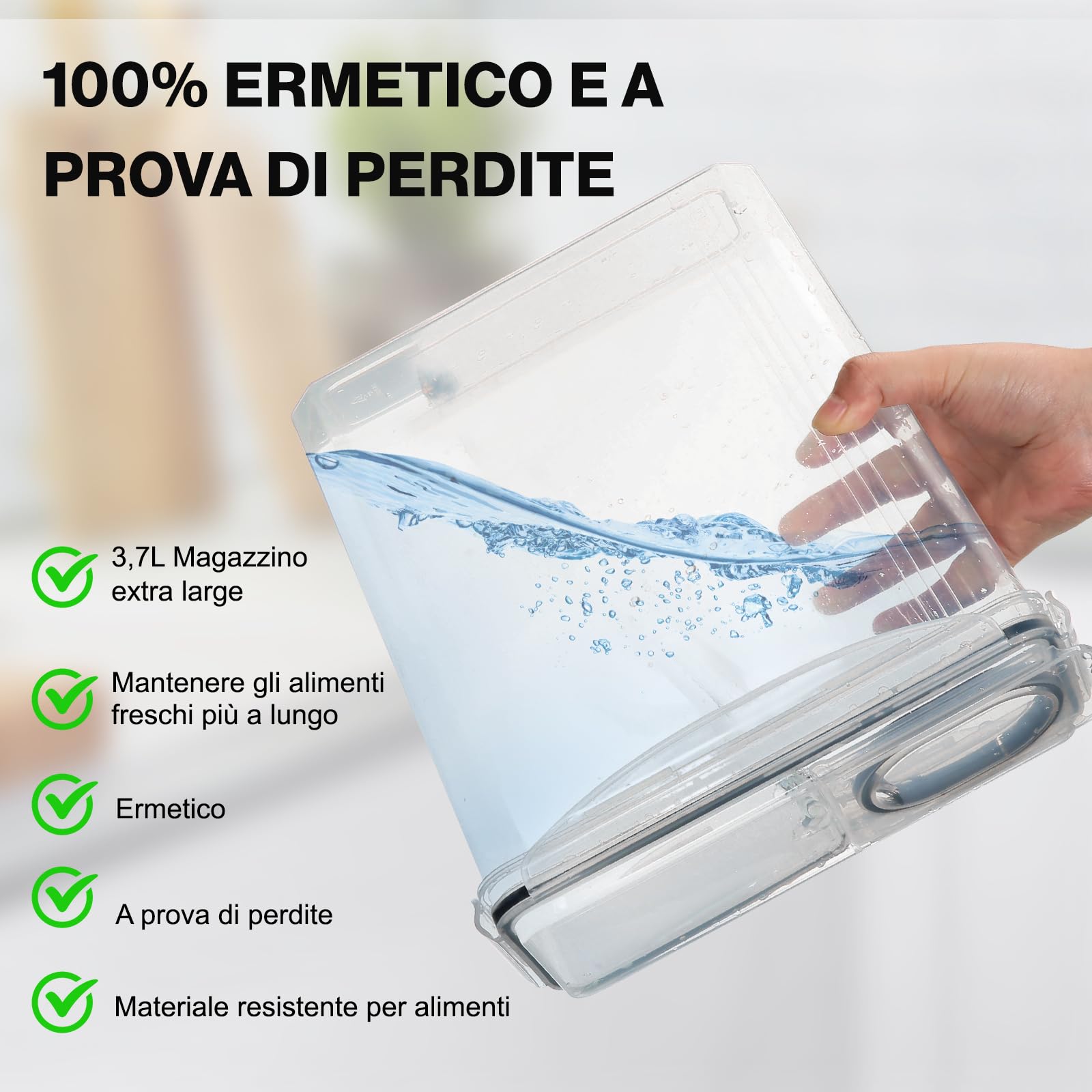 Set Contenitori Alimentari Ermetici - 20 Pezzi Senza BPA Per Dispensa E Freezer - Foto 6