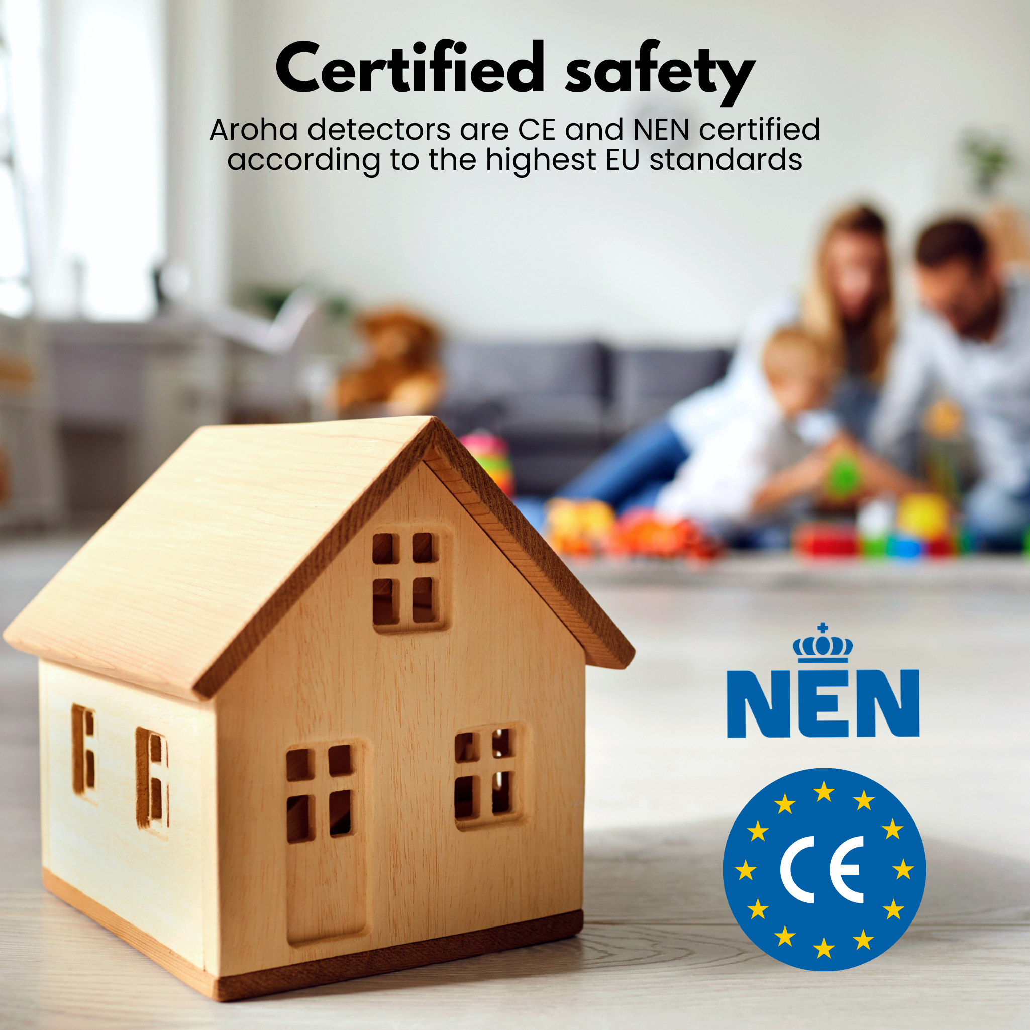 Aroha Safety Pro Rilevatore di Fumo - Batteria da 10 Anni - Sensore Fumo - Allarme Anticendio - 7
