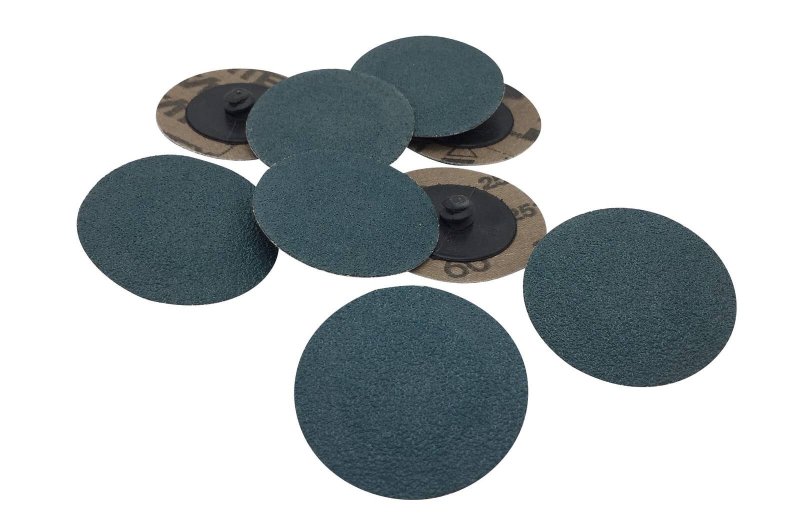 Lot 25 Disques Abrasifs Rapides 50 Mm Grain 40 Type R – Zircone Bleu Foncé, Ponçage & Ébavurage Sur Bois, Métal, Plastique