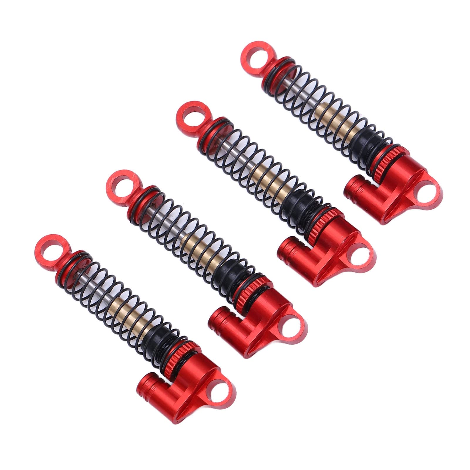 Ammortizzatore RC 1/24 in lega di alluminio per AXIAL SCX24 AXI90081-AXI00006, auto cingolate (rosso) - 8