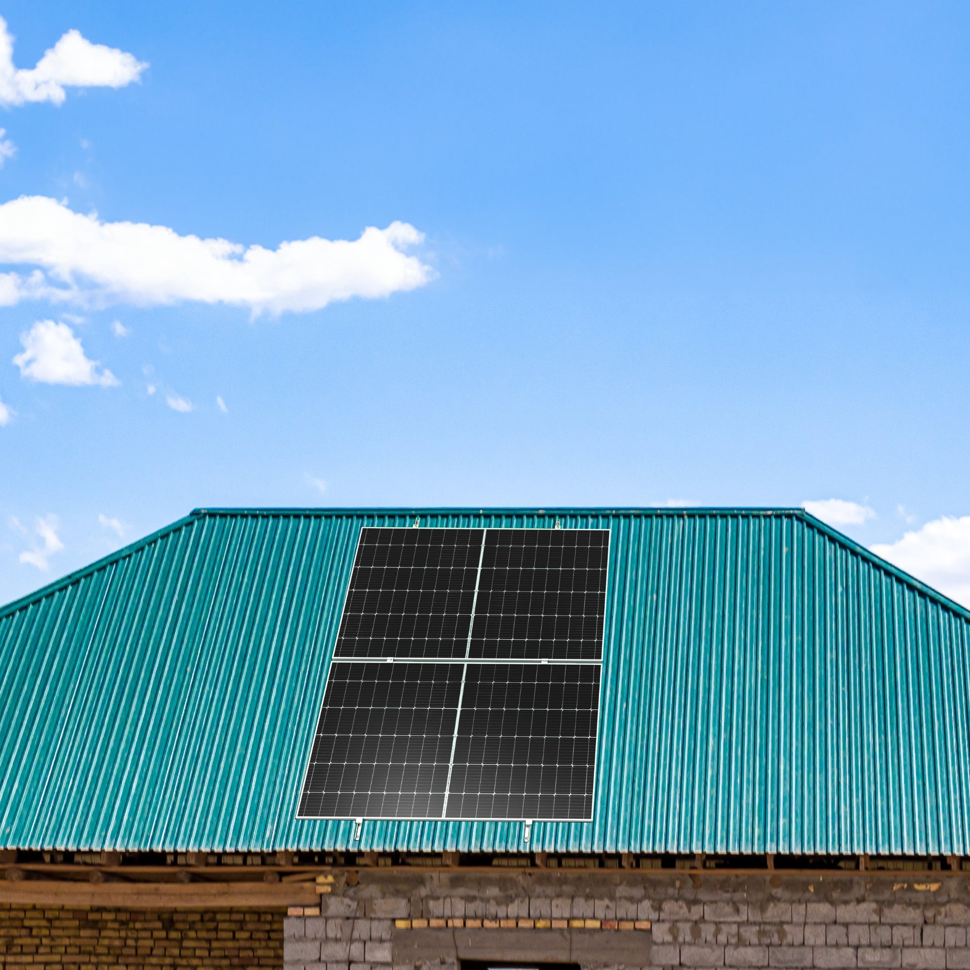 NUASOL Kit de montage sur toiture en tôle trapézoïdale pour 2 panneaux solaires - 3
