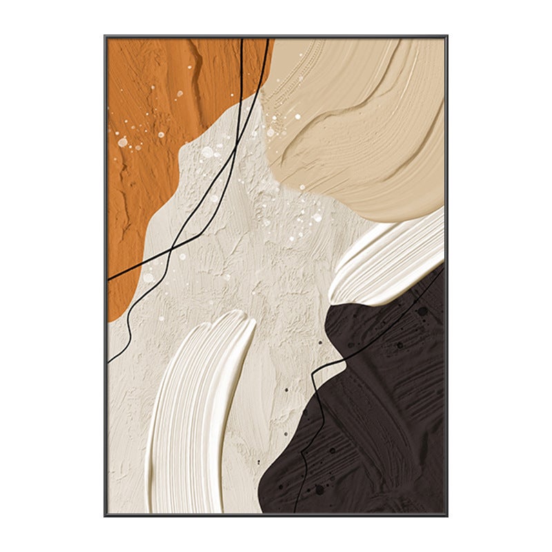 Cadre de peinture abstraite moderne, décoration murale de style bohème, grande toile, œuvre d'art, décoration murale, 40,6 x 60,9 cm - 2