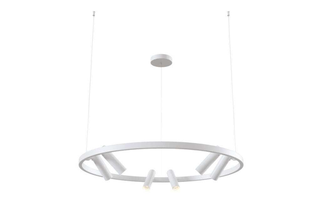Lampa wisząca Satellite biała LED 42W 3000K 3900lm wym: 120 x 90 x 120 cm metal Maytoni