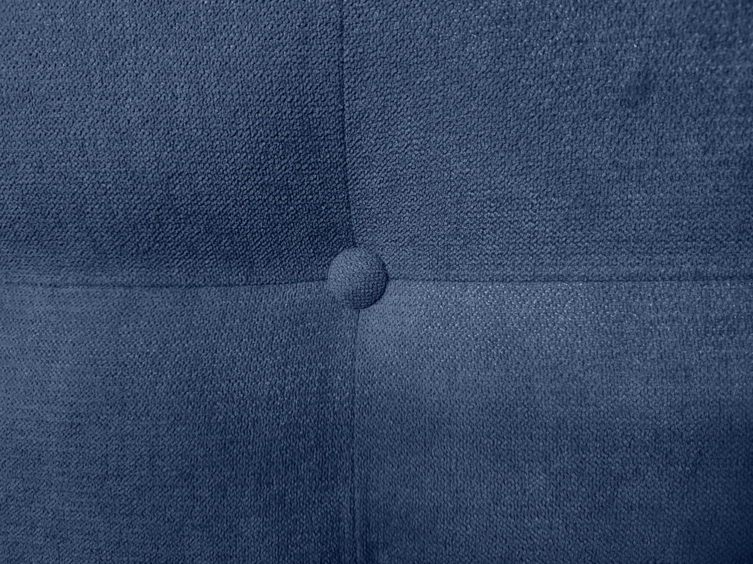 DECORQUALITY Cabecero Cama TEXAS BUTTON DELUXE Cabezal Tapizado en tejido Antimanchas Azul 150*70 CM - 3