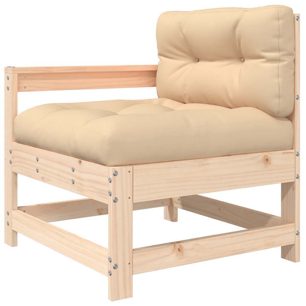 vidaXL Chaises de jardin avec coussins lot de 2 bois de pin massif - 4
