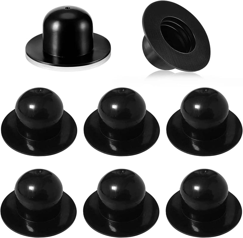 Zapasowa zatyczka do skimmera basenowego, 6 sztuk, z pompą filtrującą i filtrem (czarna, krótka)