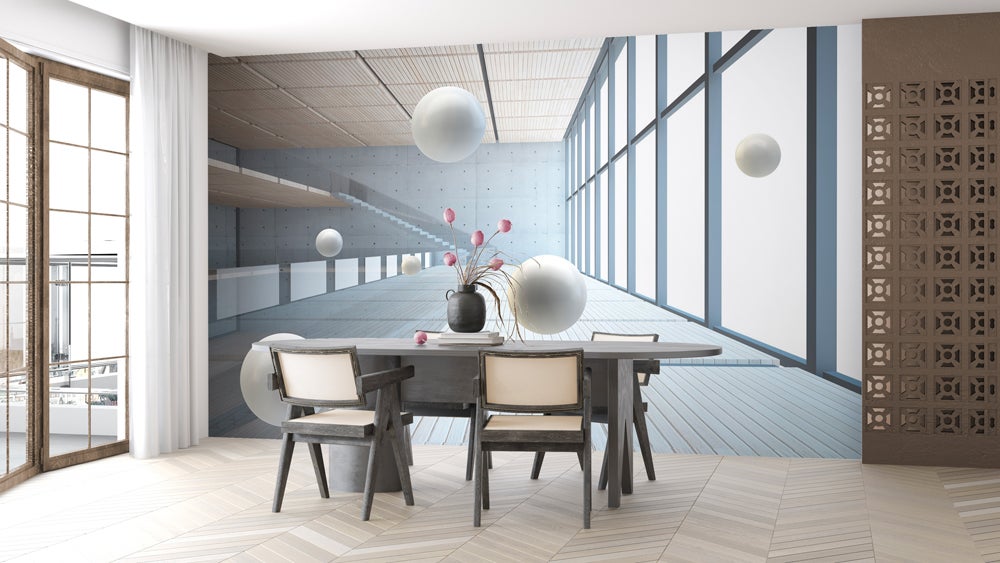 Papier peint trompe l'œil grand espace L375cm x H260cm | Leroy Merlin