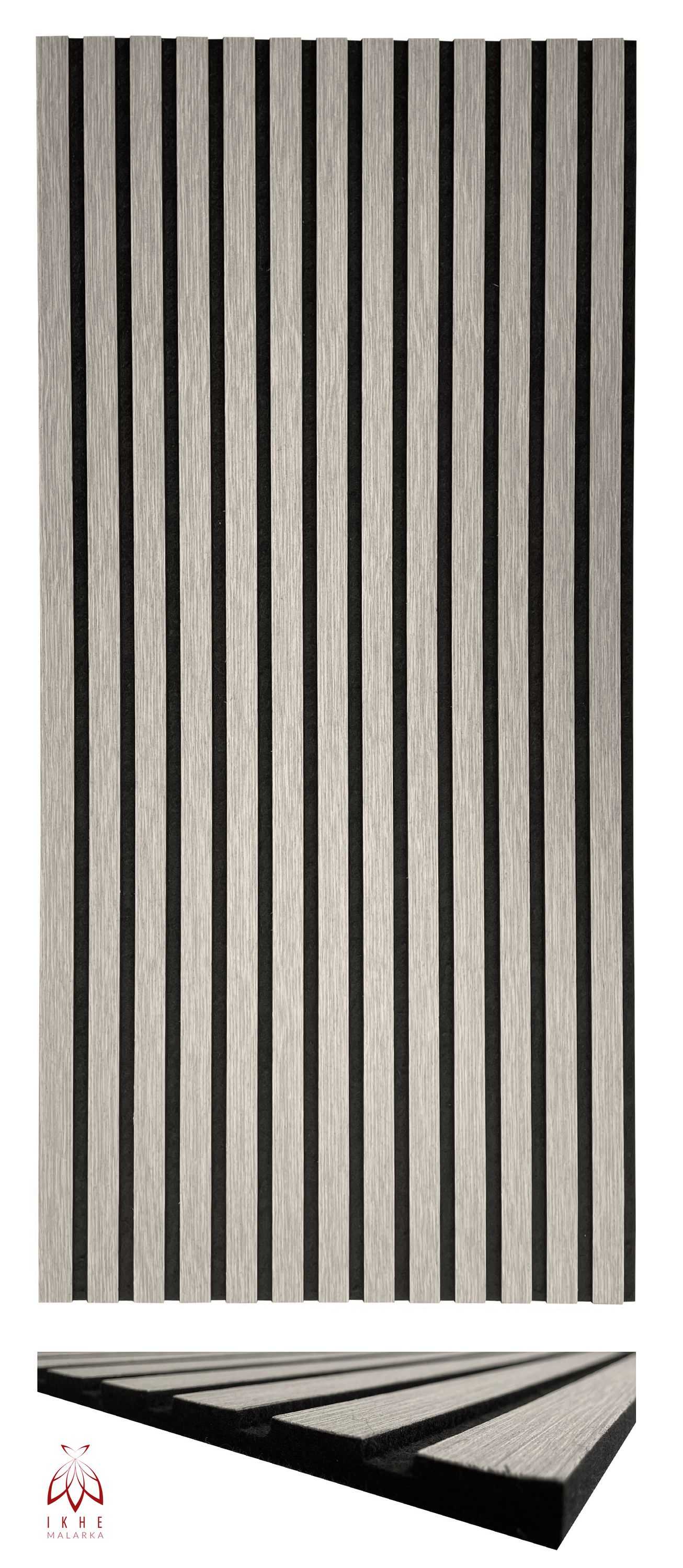 VEVOR Pannelli Acustici A Doghe 2400 X 200 Mm Pannelli Da Parete Rovere Nero | VEVOR IT