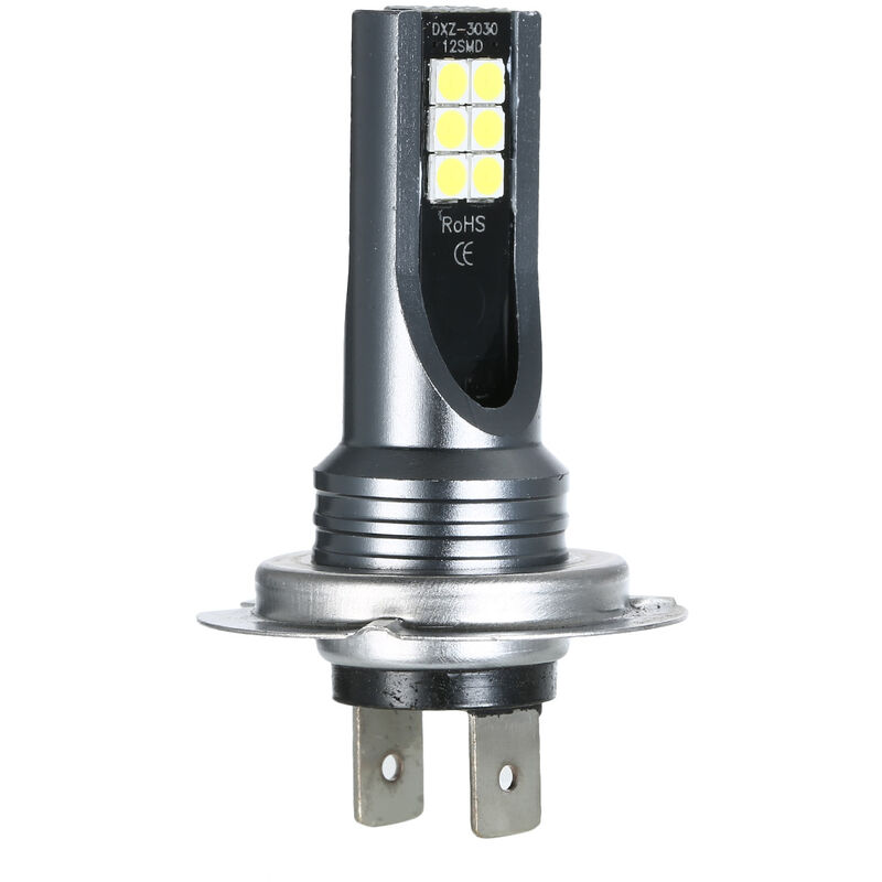 Kit lampadine per fari fendinebbia a LED H7 per auto da 110 W, luce di marcia bianca 6000 K, decoder per fendinebbia HID, nero - 3