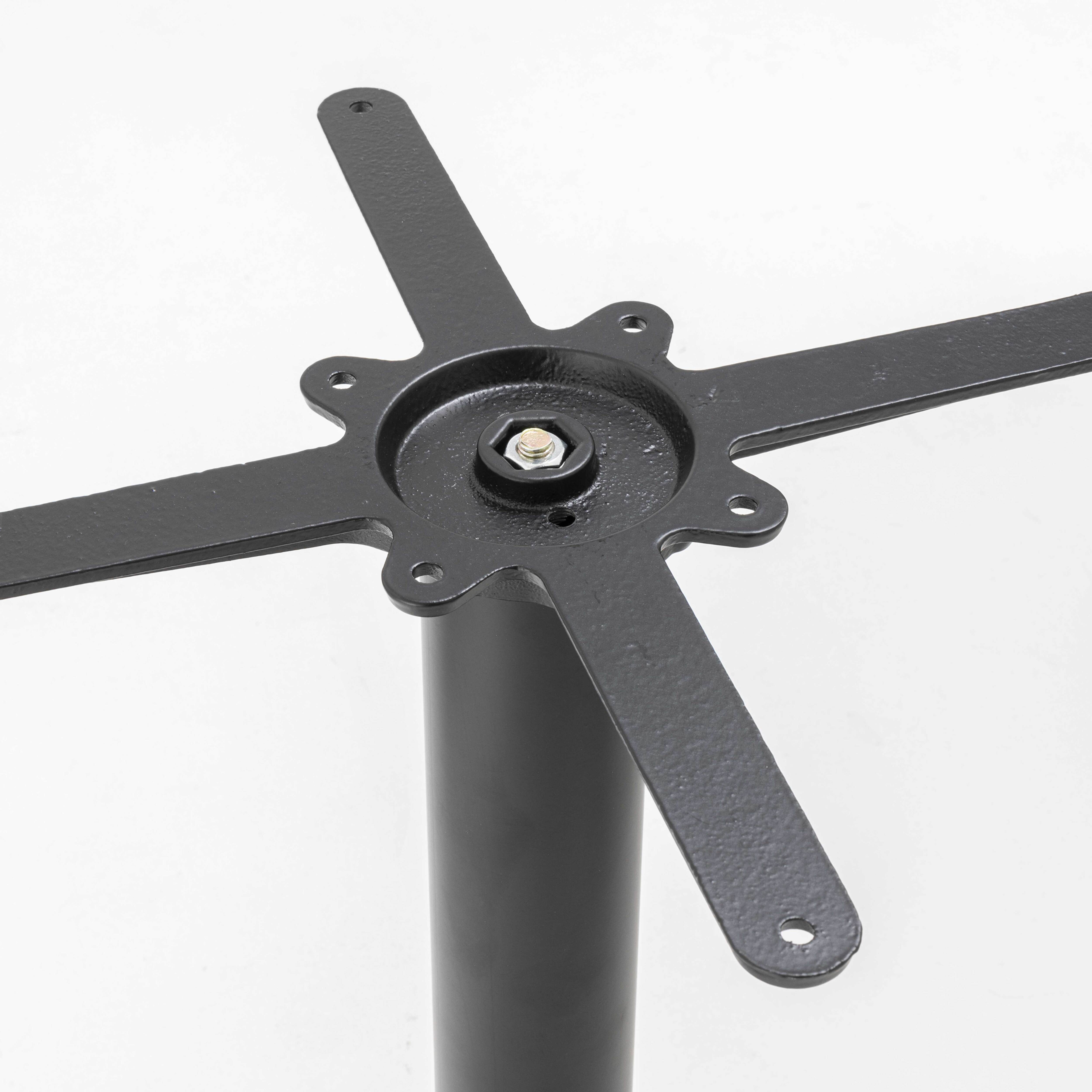 Pied de table en acier et fonte noir Dover - 4