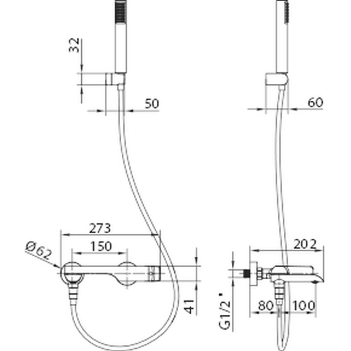 Set bagno con Monocomando | Modello DANIMARCA | Colore Bianco [ IMEX® ] - 5