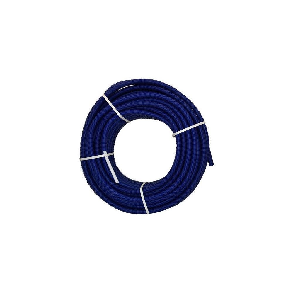Tube multicouche Fluxo gainé bleu Ø16, en couronne de 50m, NICOLL - 2
