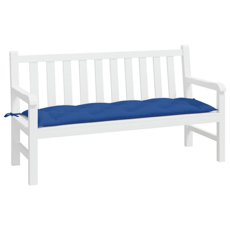 Coussin de banc de jardin bleu 150x50x7 cm tissu oxford - 3