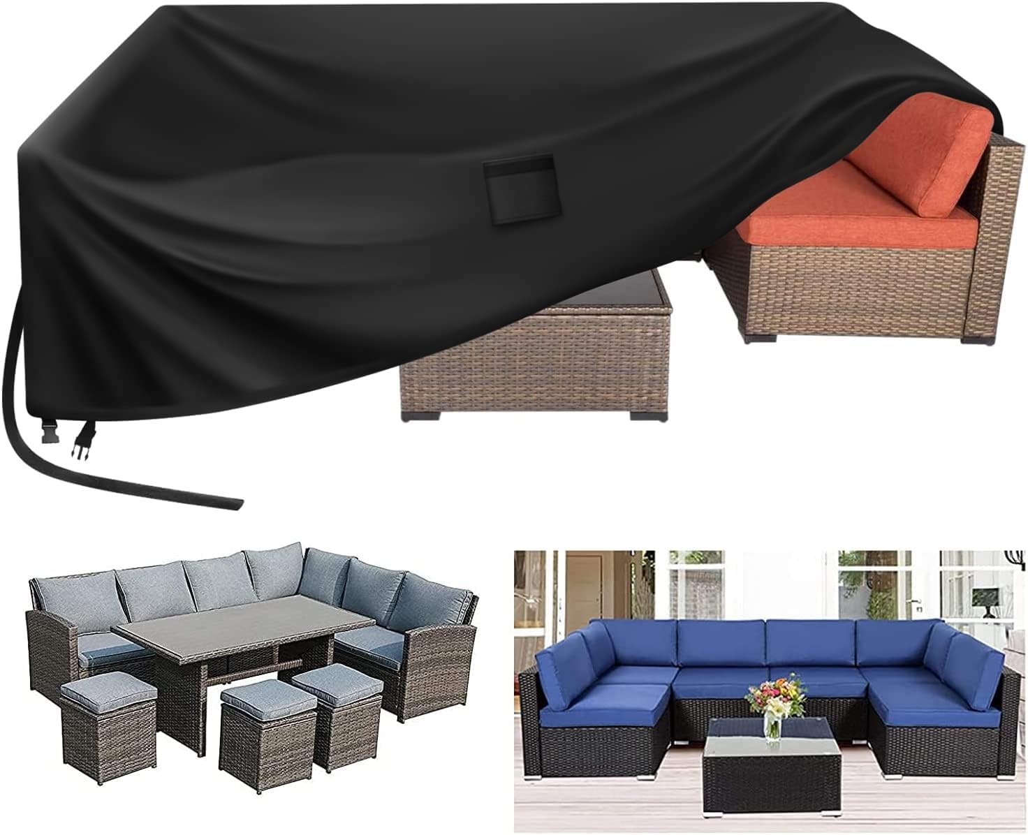 Housse De Protection Pour Nettoyeur Haute Pression - Tissu Oxford 420D - Noir - 45x45x87 Cm