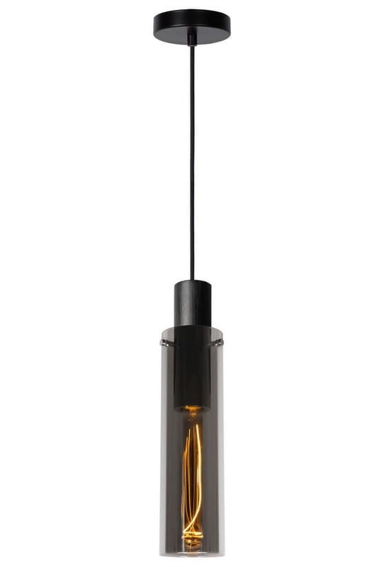 Lampa wisząca ORLANDO czarna 1xE27x40W szkło wym:170x10x10cm IP20 Lucide