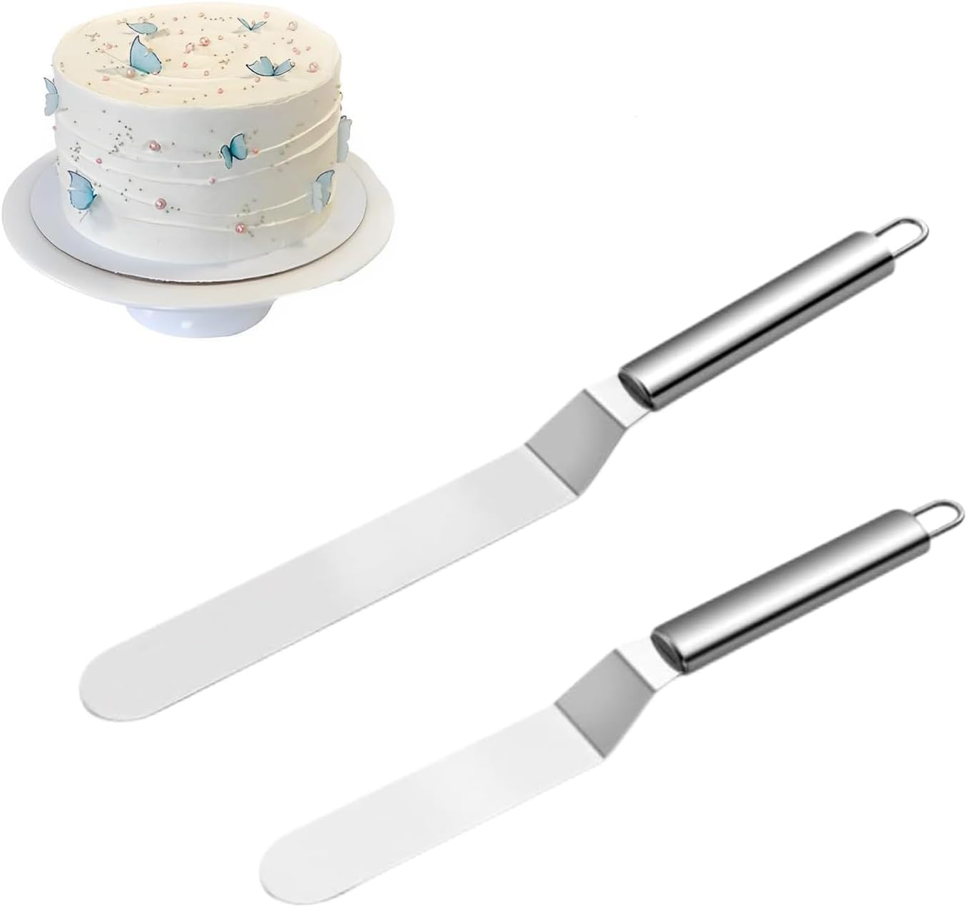 szt. szpatułki do ciasta, szpatułki do wygładzania ciasta, szpatułki kątowe do ciasta, nóż paletowy do pieczenia ciast do kuchni