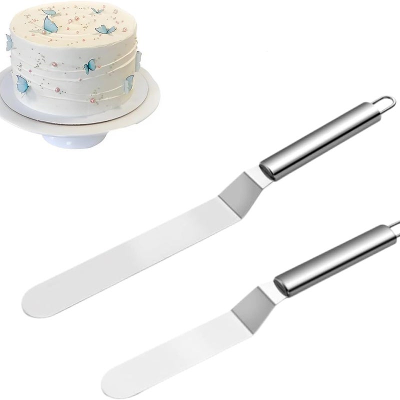 szt. szpatułki do ciasta, szpatułki do wygładzania ciasta, szpatułki kątowe do ciasta, nóż paletowy do pieczenia ciast do kuchni