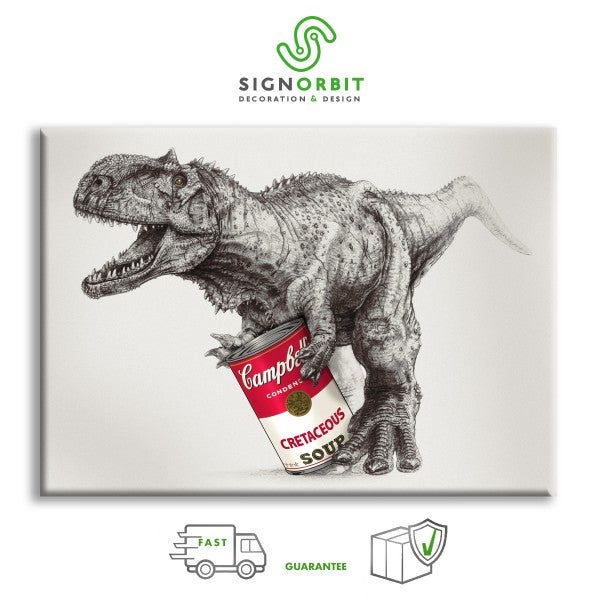ZUPA KRETACEUSA - wydruk na płótnie w drewnianej ramie 70x100