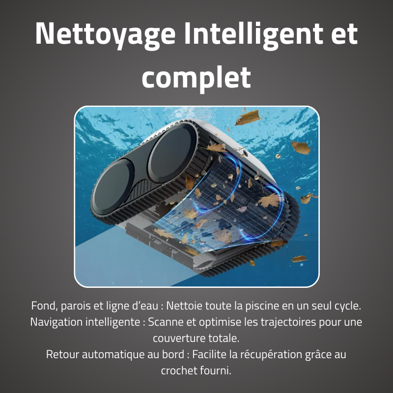 Bestway Robot piscine autonome Opale - nettoyage fond et parois - 5x9m max - 2