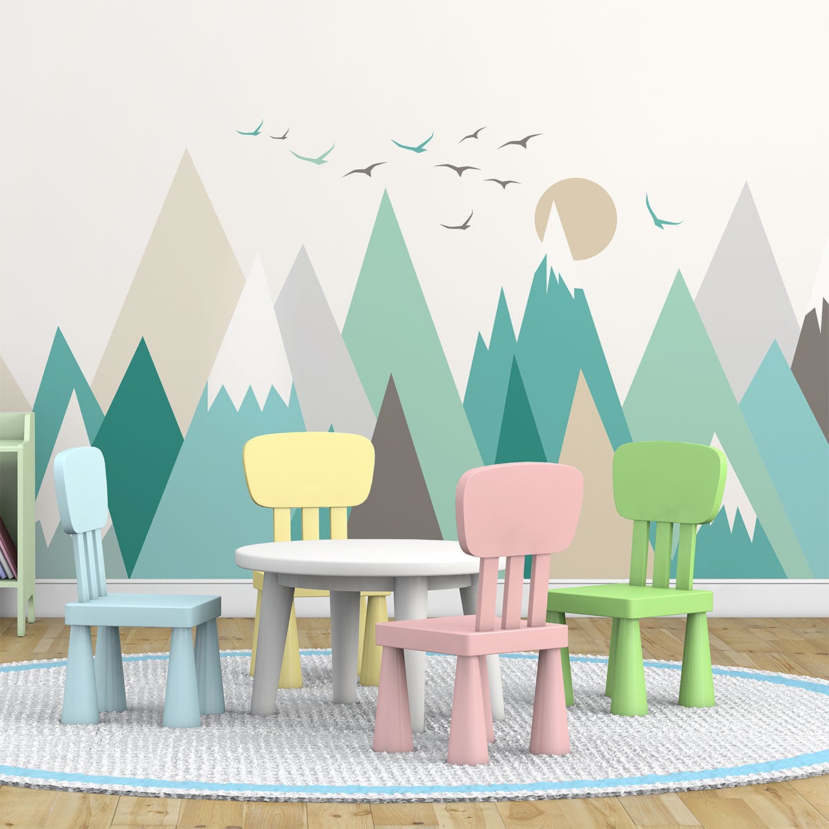 Adesivo bambino di montagna scandinavo weska - Sticker adesivo - adesivi murali - 90x135cm - 8