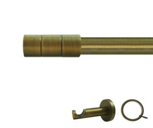 Tringle Rideau Noir Mat Réglable Tringle à Rideaux Double Télescopique Noire Mate - Réglable 122 à 213 Cm - Diamètre 2.5 Cm/1.6 Cm Tringle Moderne Facile Installer