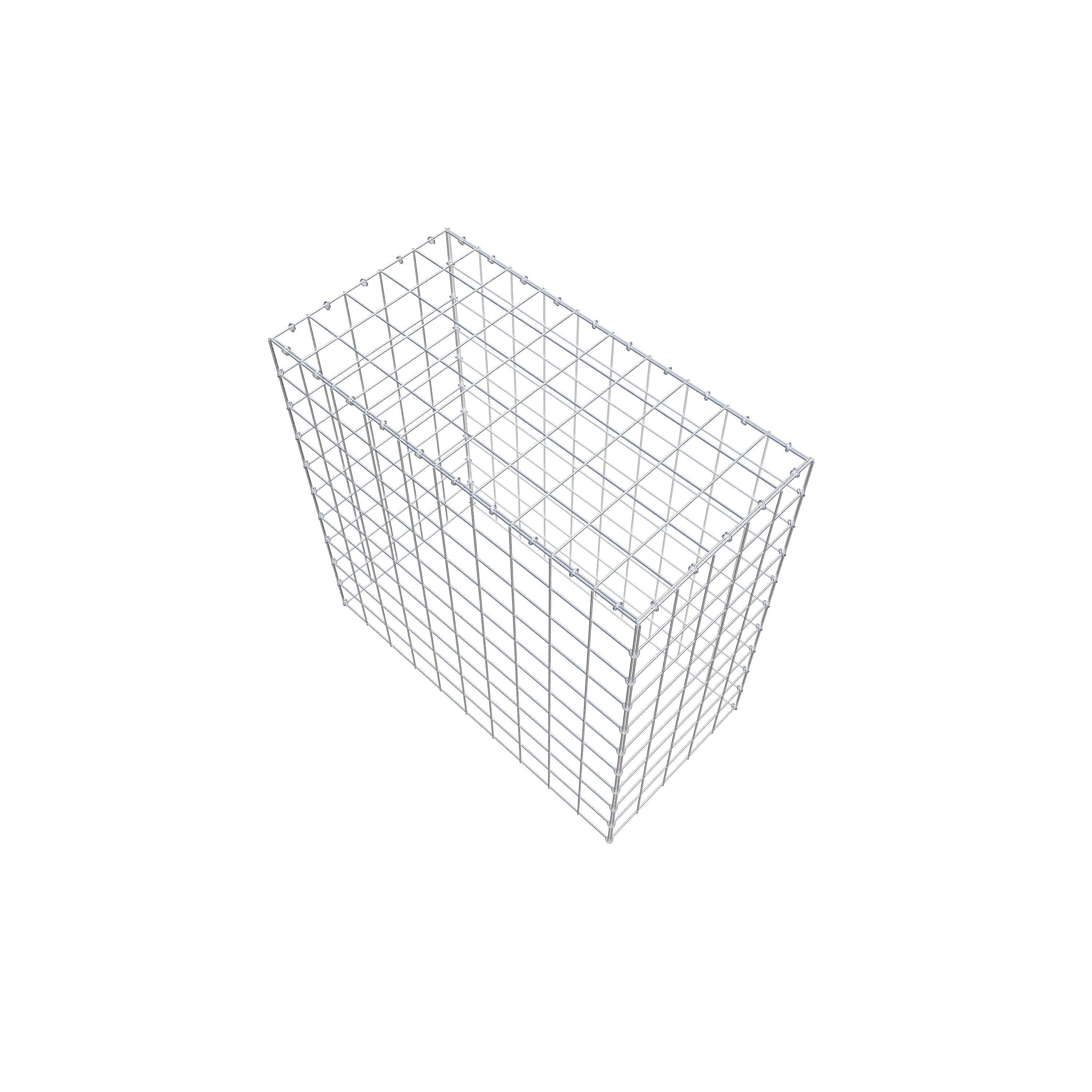 Gavión para apilar en acero galvanizado 100x100x50cm (LxAxP), malla 10 x 10cm, Anillo en C, sin rejilla inferior - 7