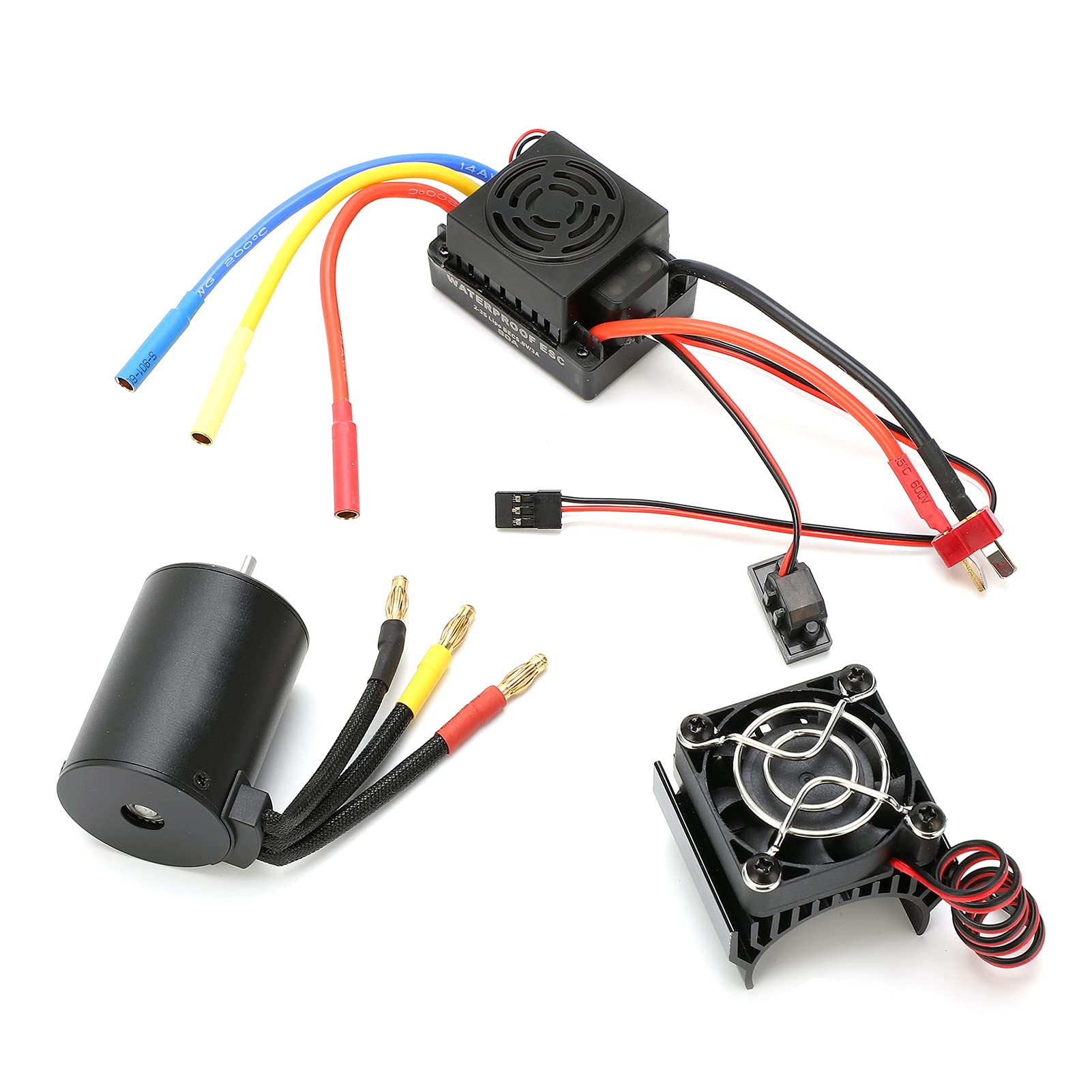 Moteur Sans Balais étanche 3650 3900 KV – ESC 60 A – Pour Voiture Et Camion RC 1/10 – GoolRC – Performances Et Durabilité