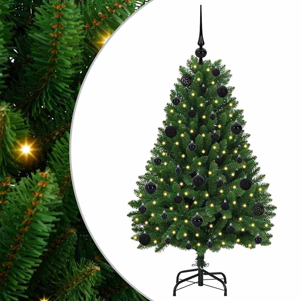 Sztuczna choinka Ze LED Lights Zielony 120 cm PVC i Metal