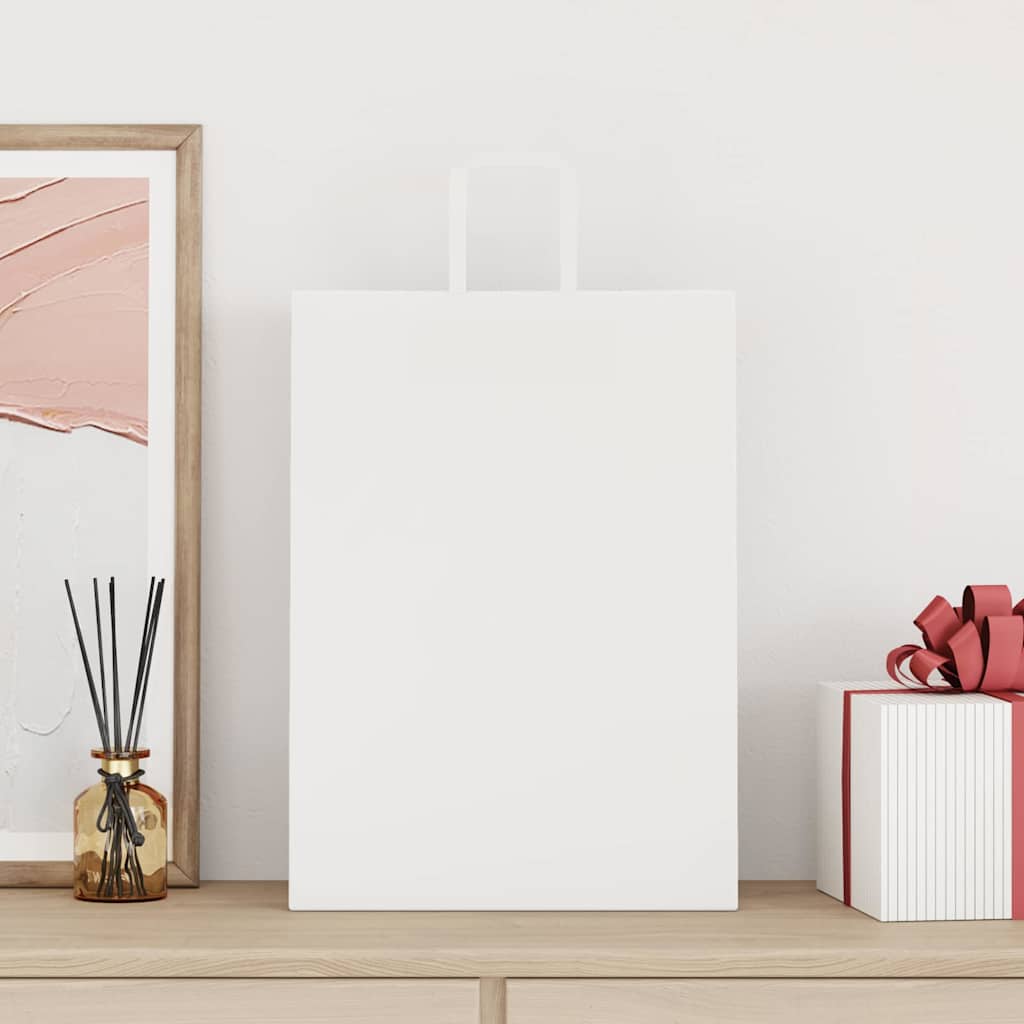 Torby papierowe 250 szt. z uchwytami białe 32x17x44 cm vidaXL