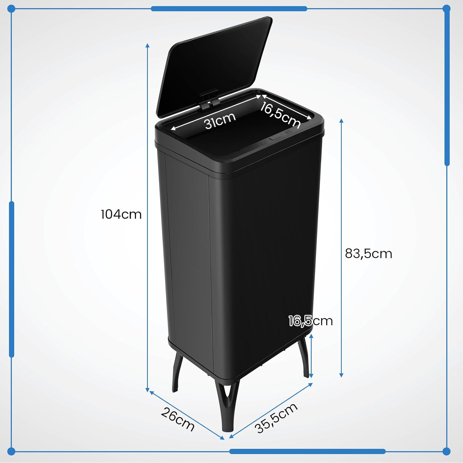 Simplehuman Pattumiere - Pattumiera Touchless Con Comando A Voce E - Foto 7