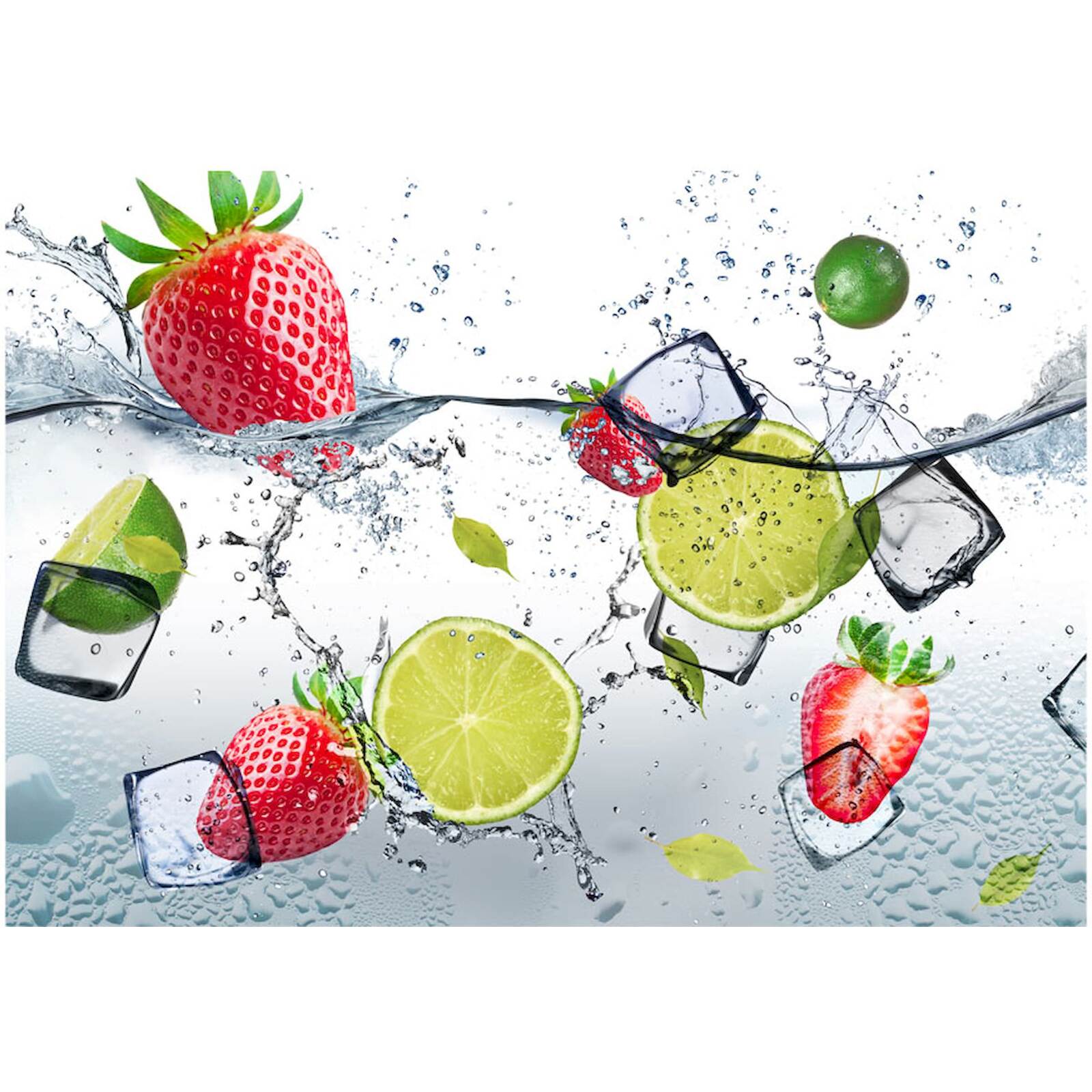 Papier peint adhésif Cocktail plein de fruits - 294 x 210 cm - 2
