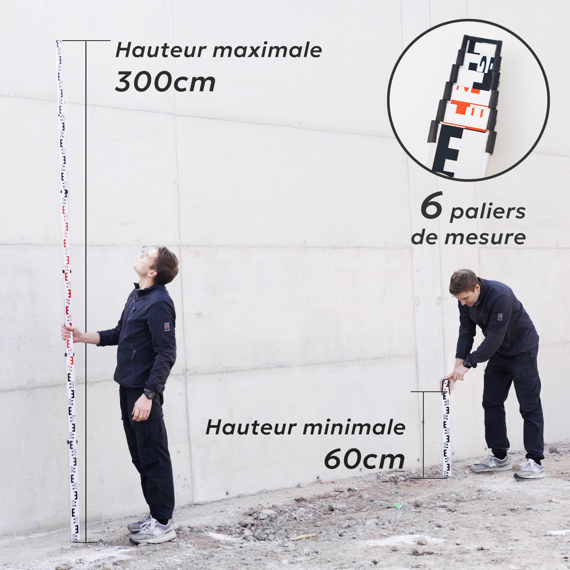 Mire télescopique 3M aluminium - 4