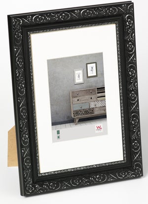 Cornice Nera 40x50 Cm In Legno MDF - Per Quadri, Puzzle O Foto, Con Vetro Sintetico - Foto 5