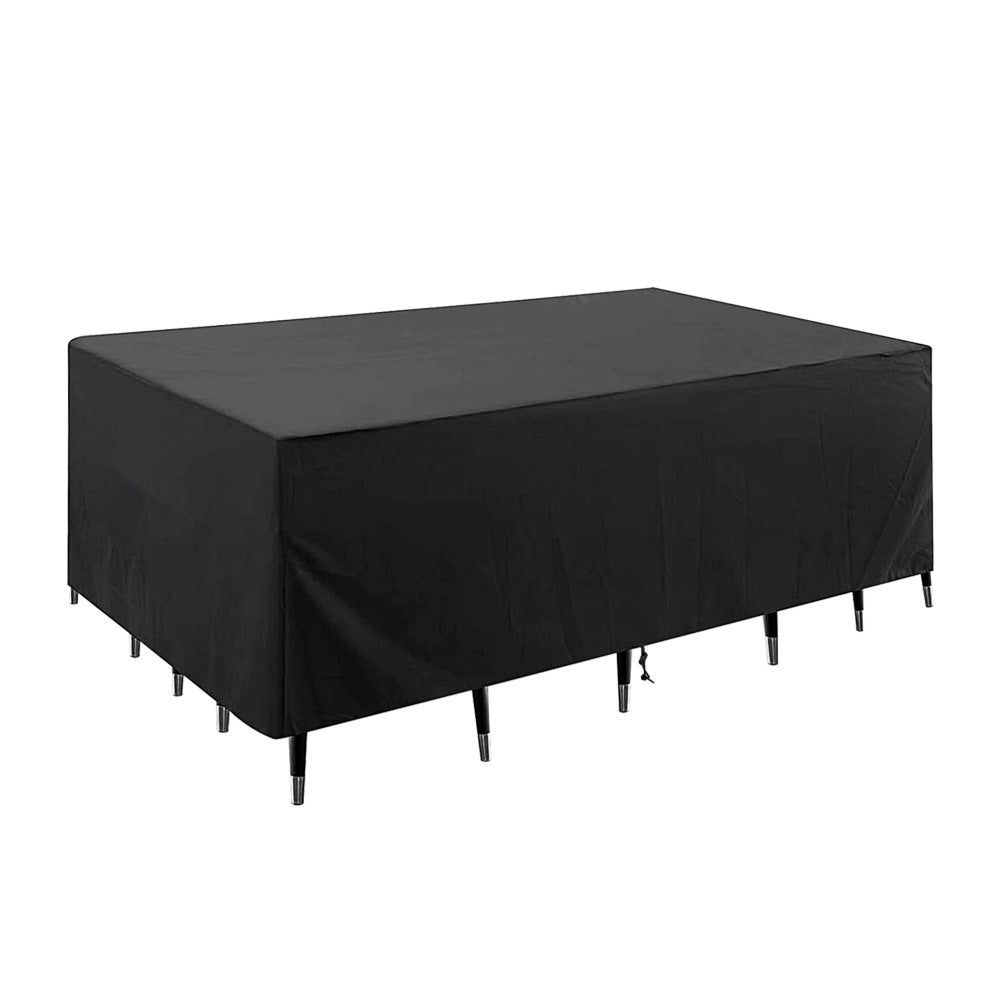 Telo Coprimobili Da Giardino Impermeabile 180x90x74 Cm - Tessuto Oxford Con Fodera Argento E Cinghie Antivento