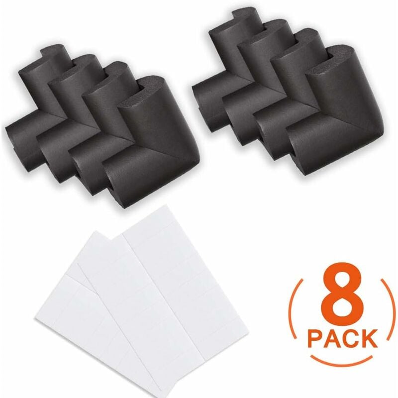 [Lot de 8]Mousse Souple Protection Angle Sécurité Bébé Angle Droit Anti-Chocs Protege de Coins pour Tables et Tout Meubles Pointus - 2
