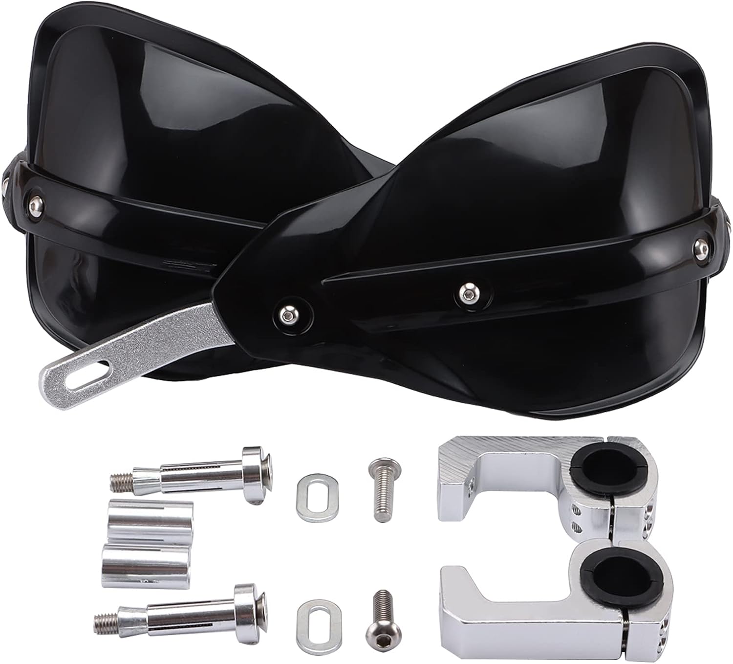 Zestaw Osłon Dłoni Moto, Zamiennik do Kawasaki Suzuki Motocross Off-Road Dirt Pit Bike Pocket Bike ATV Scooter Go Kart Czarny