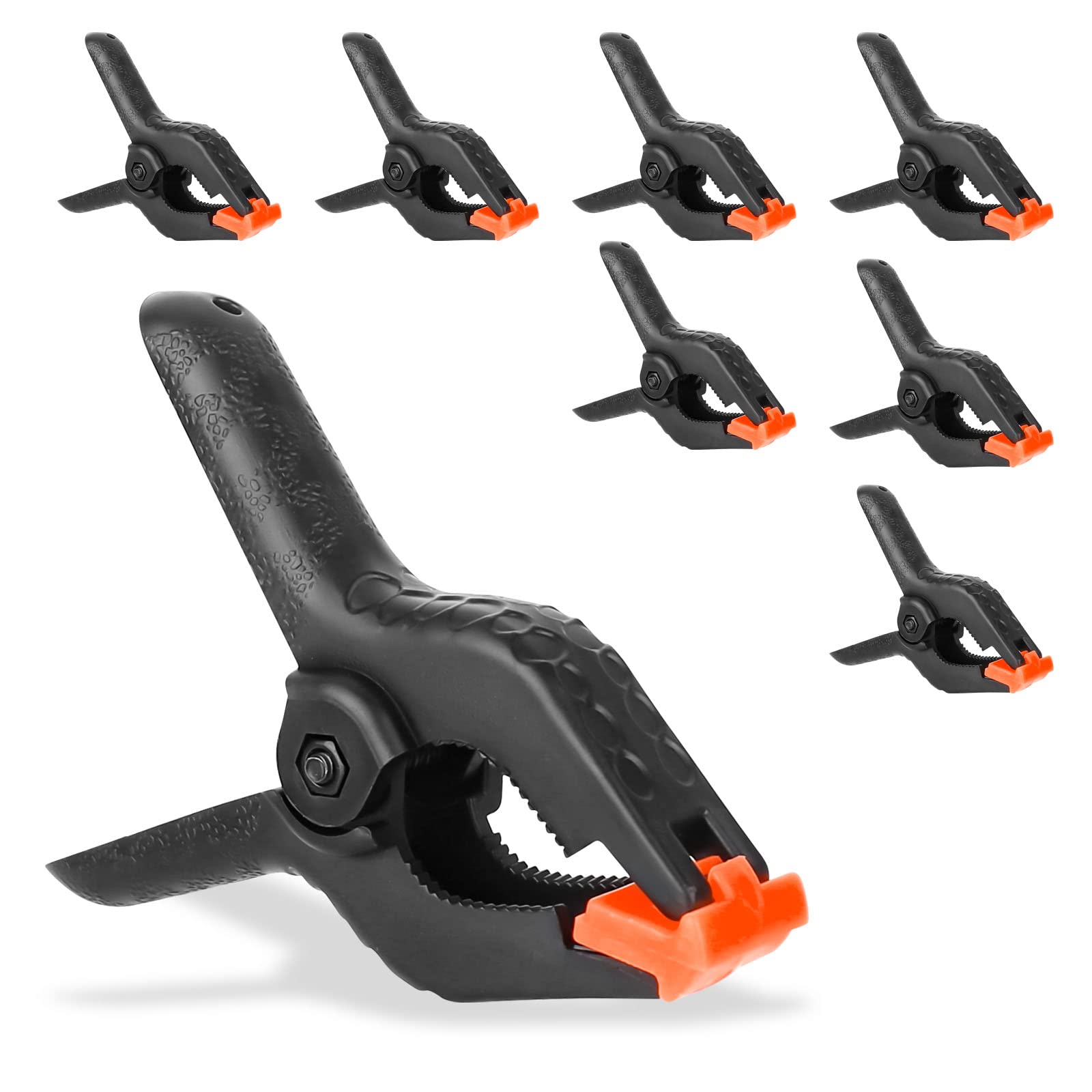Lot De 8 Clips à Ressort En Acier Inoxydable – Pour Kayak, Pagaie, Tente, Tube Carré/rond – Diam. Bouton 6 Et 8 Mm – Molain