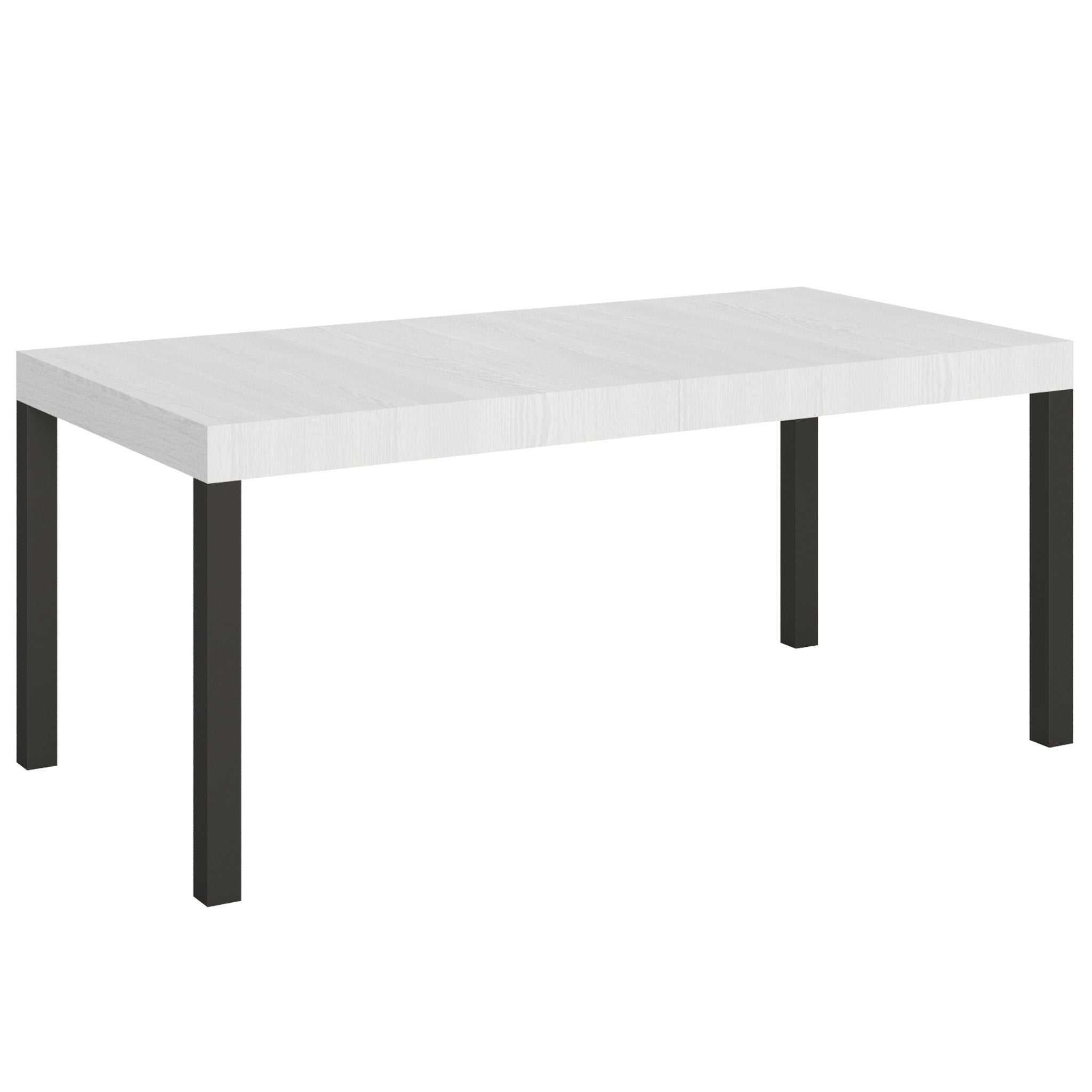 Stół rozkładany 90x180/284 cm Everyday White Rama jesionowa Antracyt