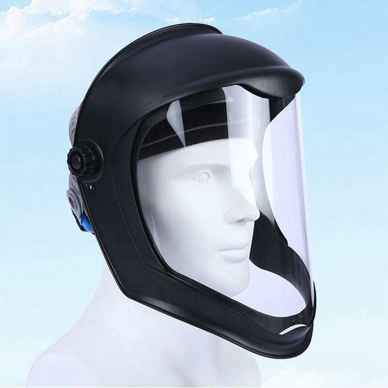 Casque de Faciale avec Visière Housse de Anti-buée Meulage de Sécurité, Protège Contre Chutes, Masque Double Bandeau - 2