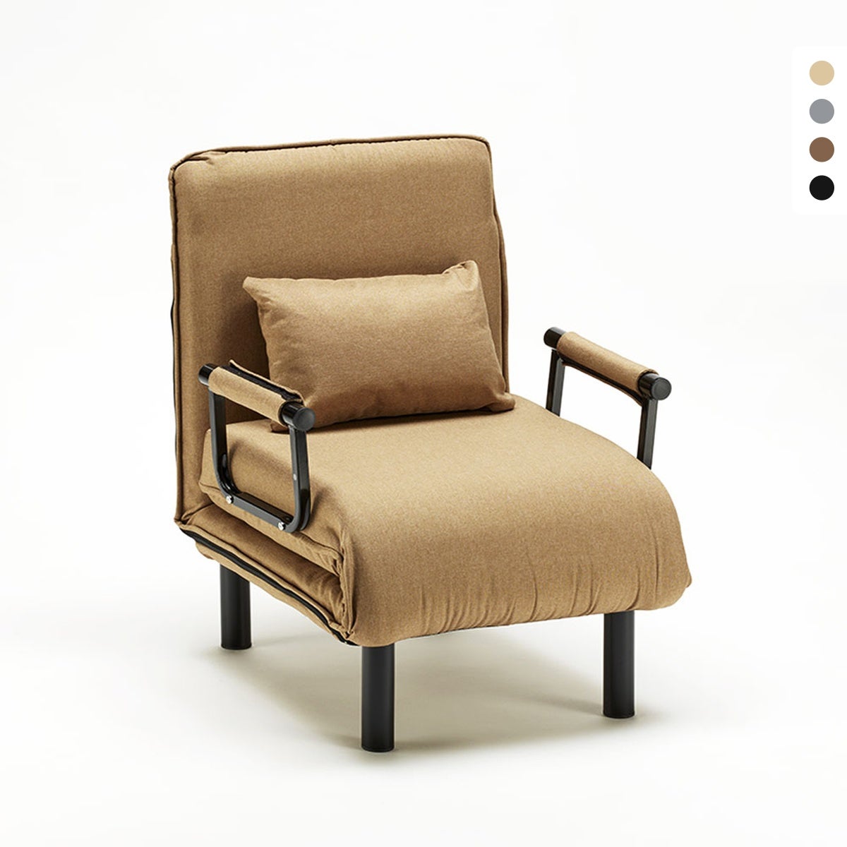 Le Roi Du Relax  Sillón Sofá Cama Plegable Individual De Tela Deborah , Leroy Merlin