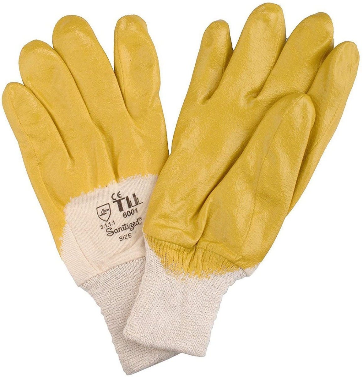 Guanti Da Lavoro Monouso Guanti Da Lavoro In Nitrile Giallo - Resistenti E Flessibili, Taglie 7-11 Guanti Protezione Meccanica Taglie 7-11 Hase - Foto 9