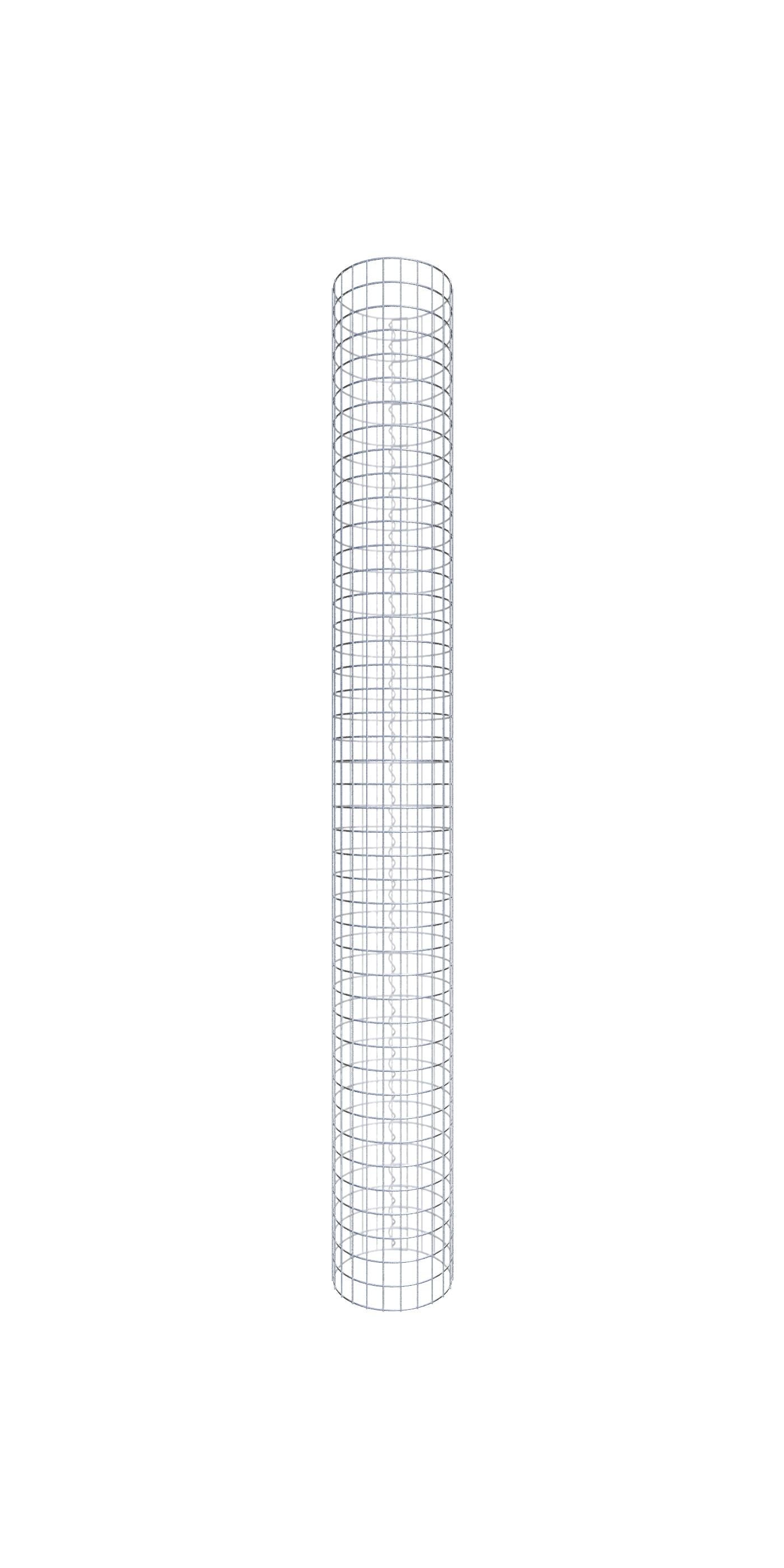Kolumna gabionowa średnica 37 cm MW 5 x 5 cm okrągła - wysokość: 220 cm