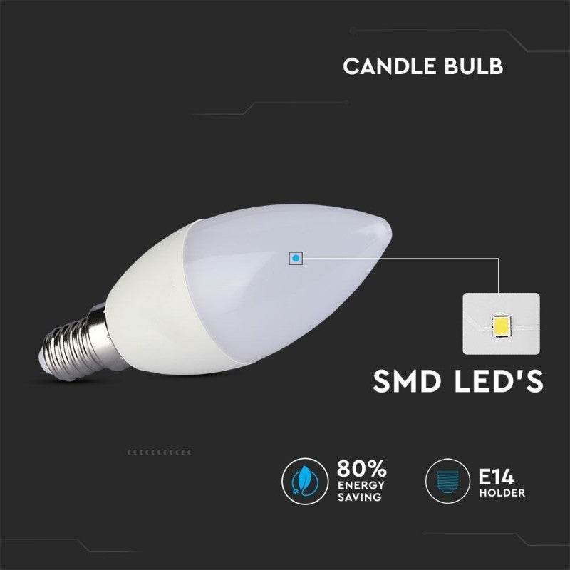 Lampadina LED E14 5,5W Candela 6400K - 4