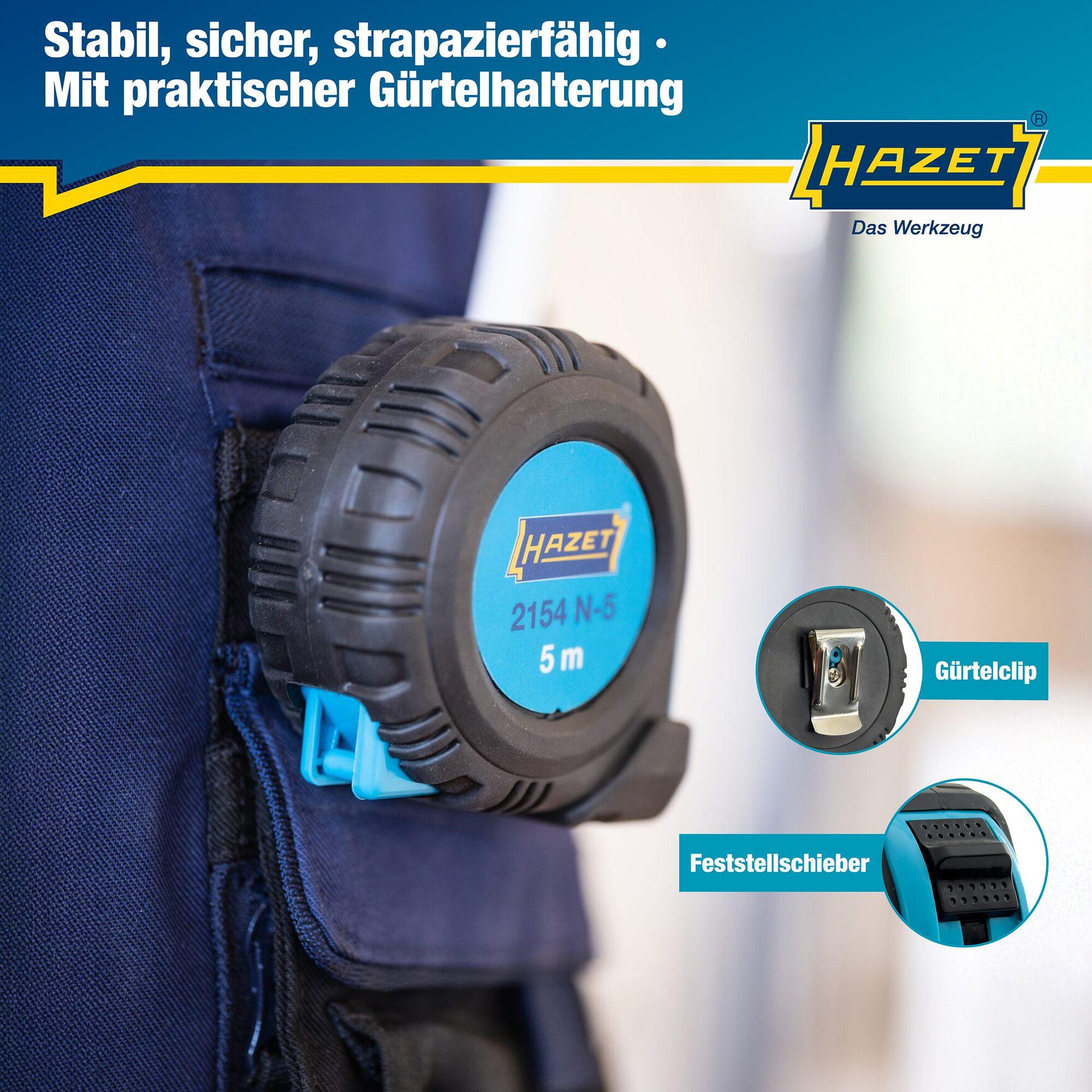 Mètre-ruban 5 m acier Hazet neu 2154N-5 - 4