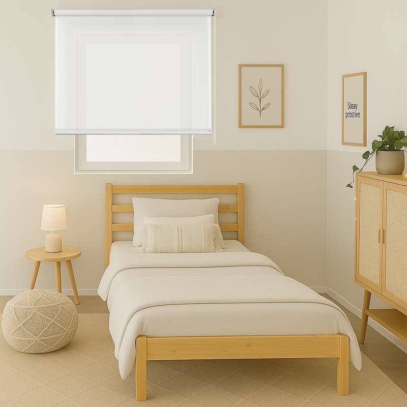 estore translúcida estore de enrolar para janelas branca 160x250 cm - 7