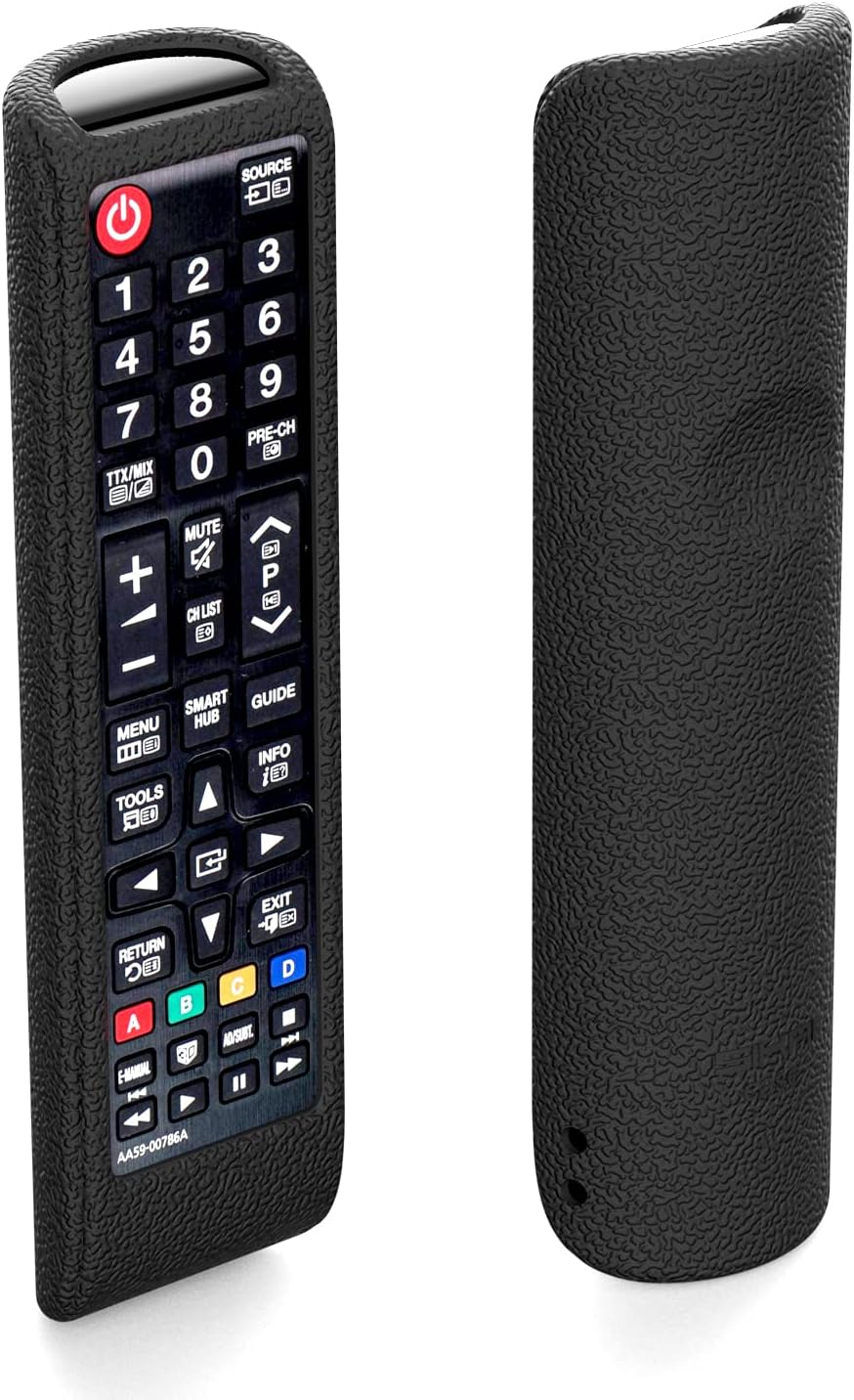Etui na pilota kompatybilne z telewizorami Samsung Smart TV, odporne na wstrząsy (czarne)